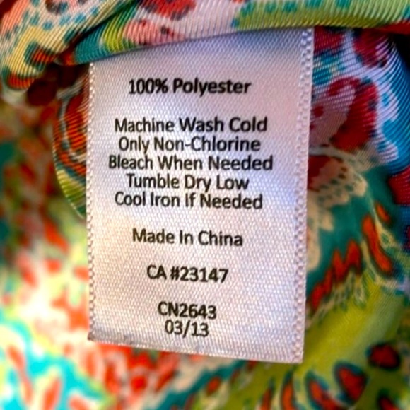 Talbots Multicolor Paisley Tank Top - Picture 8 of 8